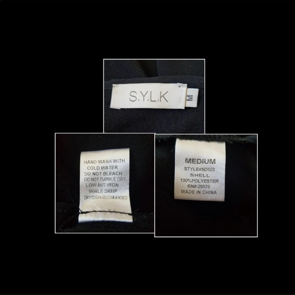 S.Y.L.K BLACK ROMPER SIZE M - Picture 8 of 8